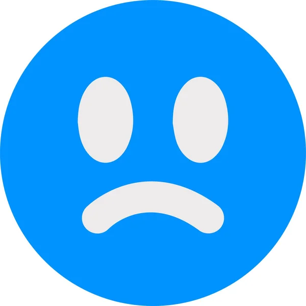 Ícone Triste Emoji Irritado Categoria User Interface Optimal — Vetor de Stock