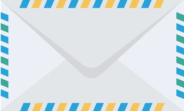 Envelope Carta Ícone Correio Estilo Plano — Vetor de Stock