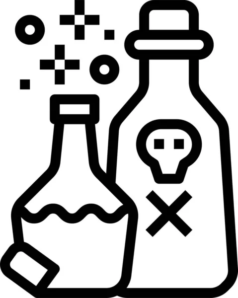 Potion Poison Chemistry Icon Halloween Category — Stock Vector