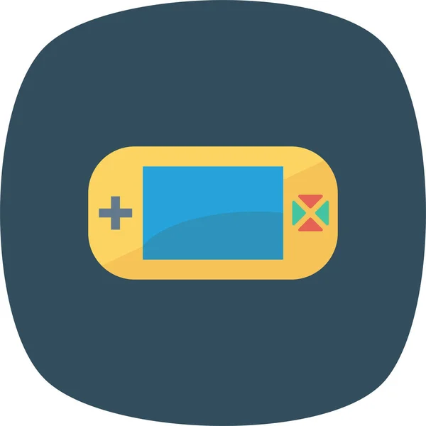 Controller Device Game Icon Flat Style — Stock Vector