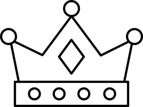 Prestatie Kroon Prijs Pictogram Business Management Categorie — Stockvector