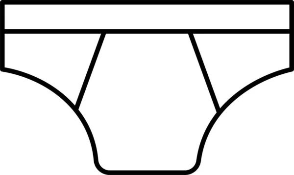 Underwear Pants Underpants Icon — Stock Vector