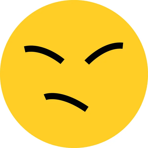 Emoji Icono Esencial Emoción Estilo Plano — Vector de stock