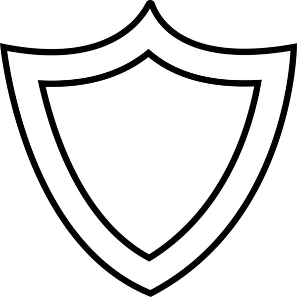 保护轮廓式的保护安全图标 — 图库矢量图片