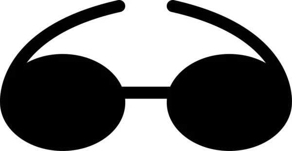 Gafas Gafas Gafas Icono Estilo Sólido — Vector de stock