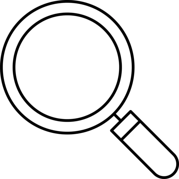 Finder Glass Search Icon Outline Style — Stock Vector