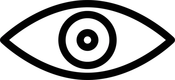 Eye Look Siehe Icon Umrissstil — Stockvektor