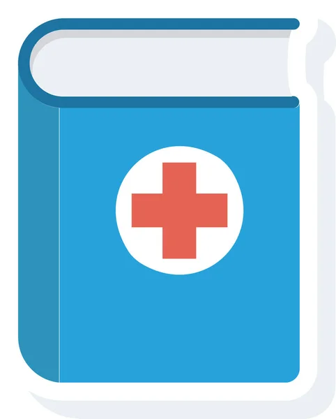 Cross Doctor Health Icon Flat Style — Stock Vector