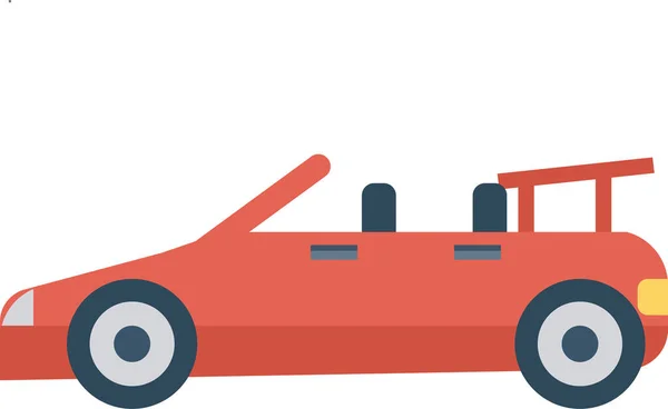 Icône Sport Automobile Voiture Dans Style Plat — Image vectorielle