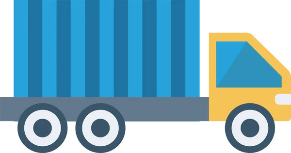 Delivery Transport Truck Icon Flat Style — Stock Vector