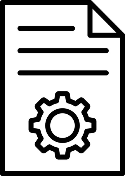 Icona Del Foglio File Del Documento — Vettoriale Stock