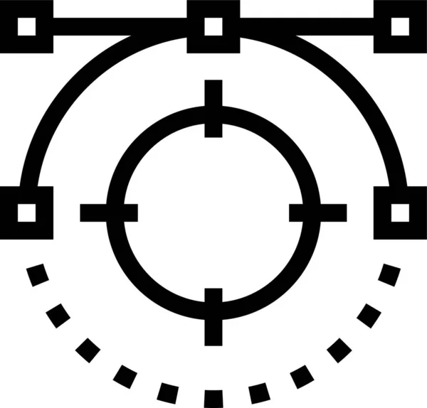 Дизайнерська Іконка Eps Стилі Контурів — стоковий вектор