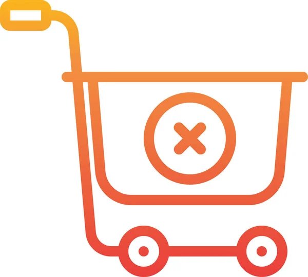 Ikona Handlu Elektronicznego Kategorii Shopping Ecommerce — Wektor stockowy