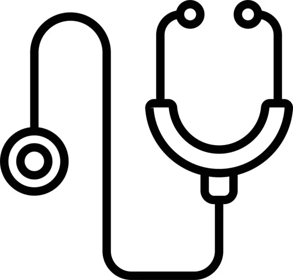 Stéthoscope Icône Santé Médicale — Image vectorielle