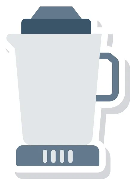 Икона Молочного Коктейля Блендера Плоском Стиле — стоковый вектор