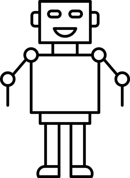 Tecnología Robot Juguete Icono — Vector de stock