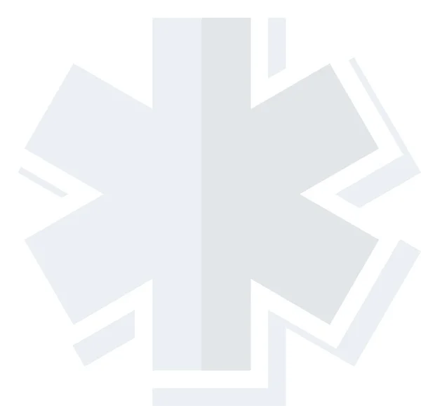 Icono Del Logotipo Asclepius Healthcare Estilo Plano — Vector de stock