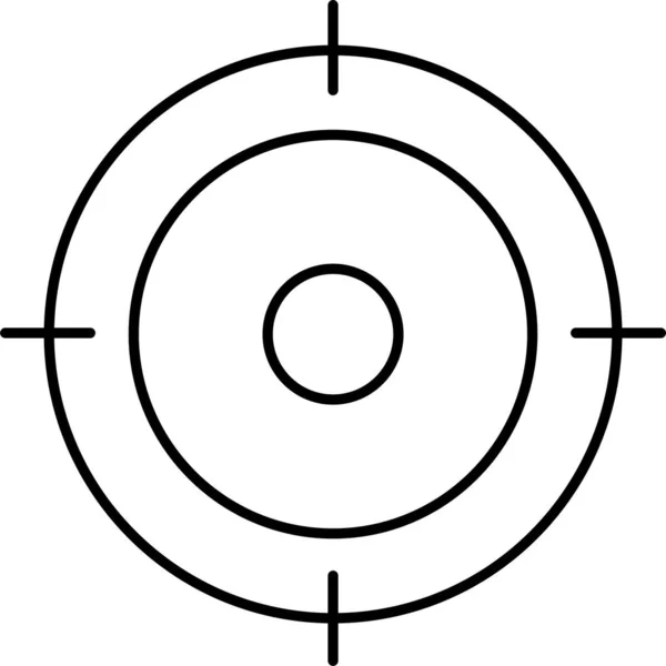 Focus Map Target Icon — Stock Vector