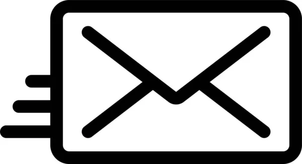 Umschlag Brief Mail Symbol Umriss Stil — Stockvektor