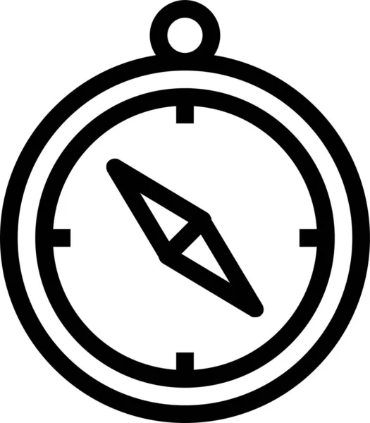 Compas Richtungsteiler Symbol Umrissstil — Stockvektor