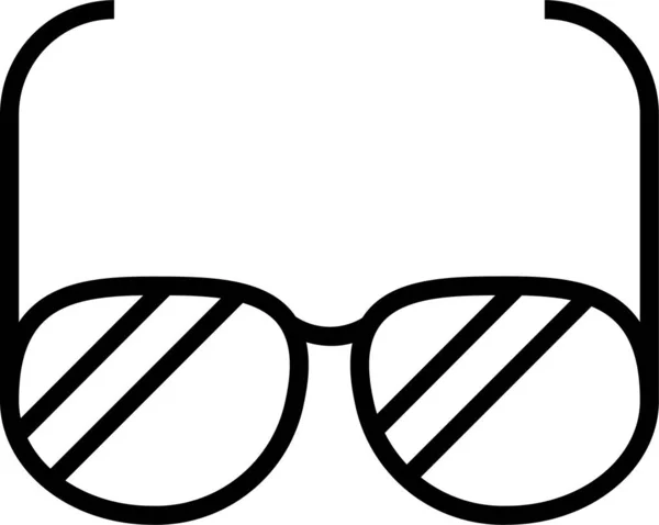 Gafas Icono Visión Gafas — Vector de stock