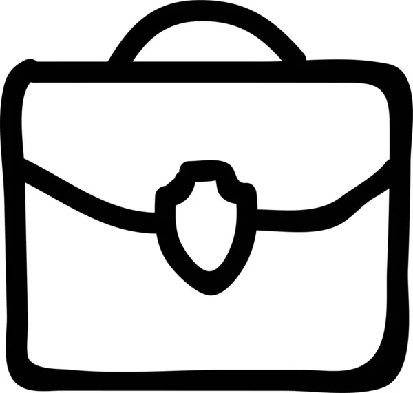 Bag Cash Handbag Icon Handdrawn Style — Stock Vector