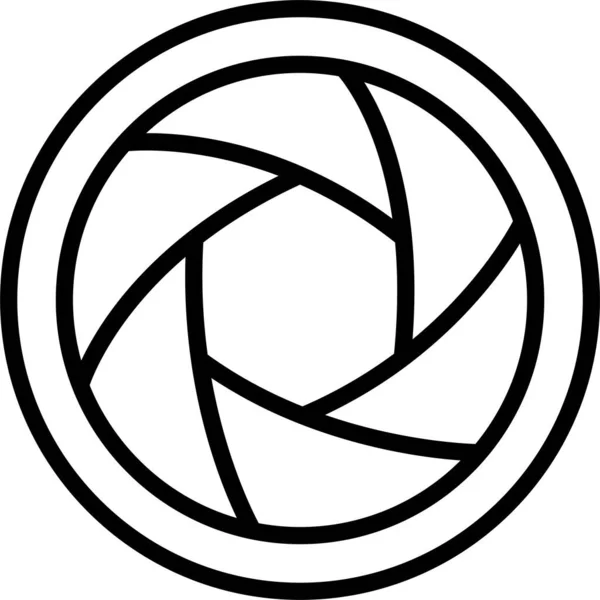 Fokus Objektiv Kamera Symbol — Stockvektor