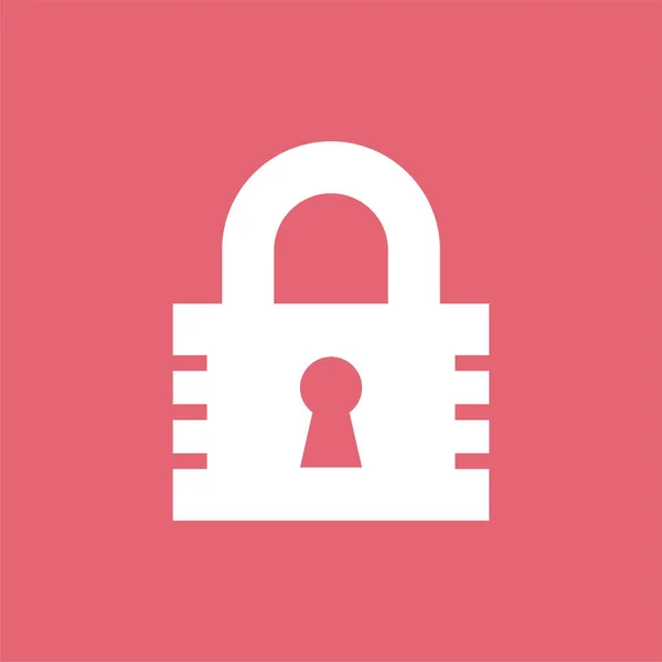 Authorisation Lock Padlock Icon Badge Style — Stock Vector