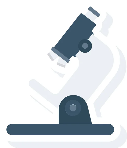 Ікона Медичного Мікроскопа Пласкому Стилі — стоковий вектор
