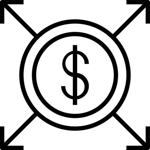 Capital Earning Profit Icon — Stock Vector