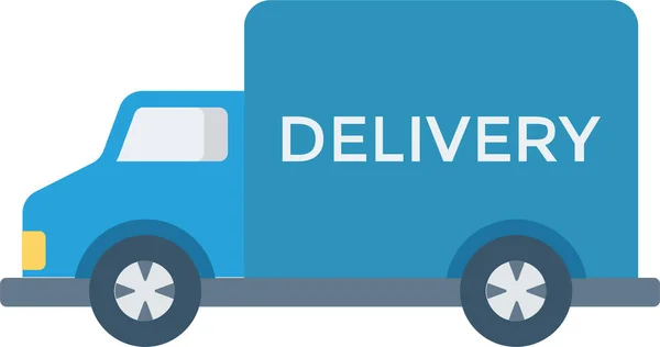 Delivery Transport Truck Icon Flat Style — Stock Vector