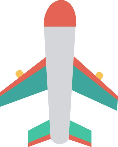 Avión Aire Boeing Icono Estilo Plano — Vector de stock