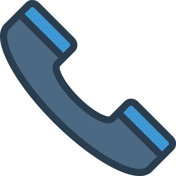 Ikona Telefonního Hovoru Vyplněném Stylu — Stockový vektor