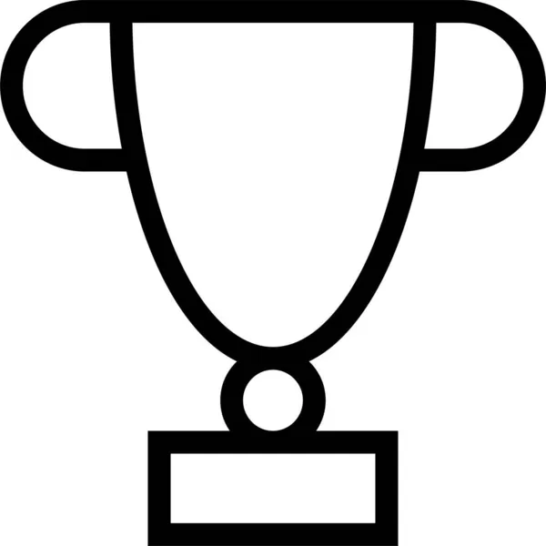 Βραβείο Πρωταθλητής Κύπελλο Εικονίδιο Στυλ Περίγραμμα — Διανυσματικό Αρχείο