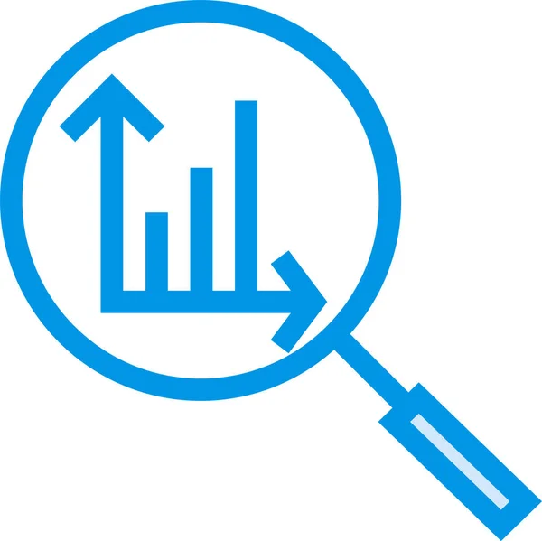 Analiz Diyagramı Tam Taslak Biçiminde Simge Bul — Stok Vektör