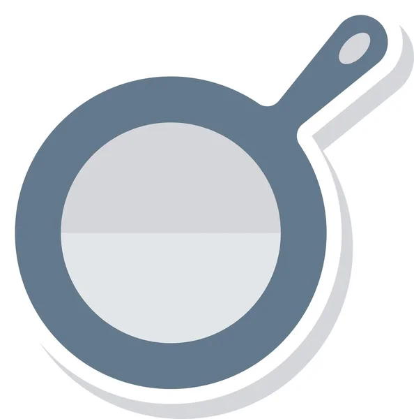 Приготування Смаження Кухні Значок Плоскому Стилі — стоковий вектор