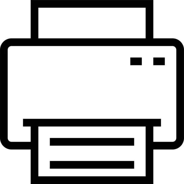 마이크 컴퓨터 인쇄업자 복사기 아이콘 — 스톡 벡터