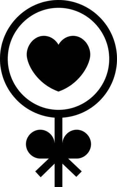 Caramelo Lindo Corazón Icono Estilo Sólido — Archivo Imágenes Vectoriales