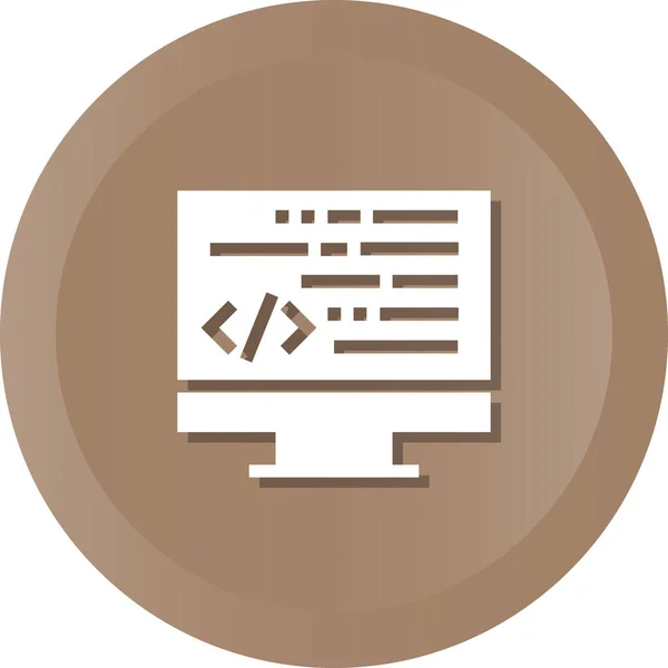 Εικονίδιο Προγραμματιστή Κώδικα Στυλ Σήματος — Διανυσματικό Αρχείο