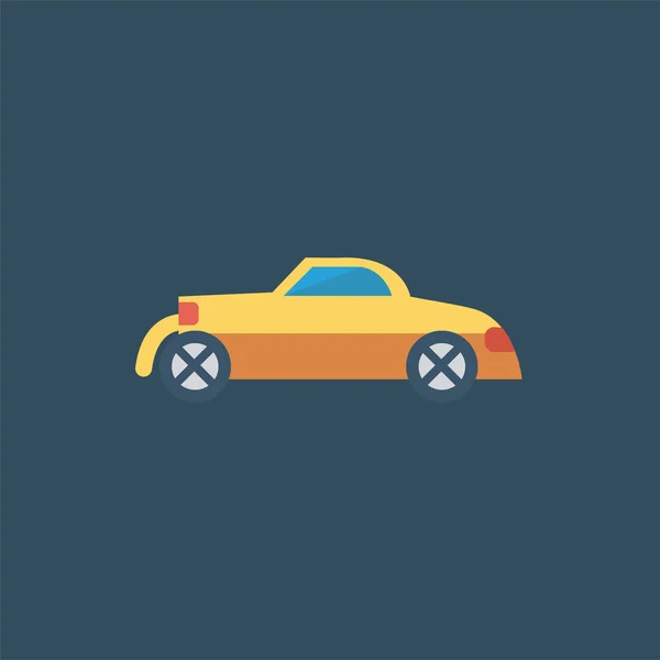 Auto Luxe Pictogram Platte Stijl — Stockvector