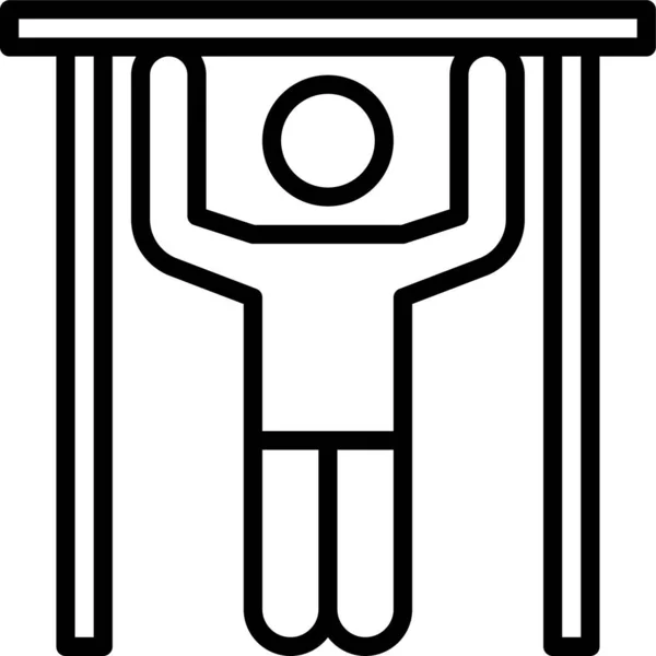 Spiel Sport Ziehen Symbol Umriss Stil — Stockvektor
