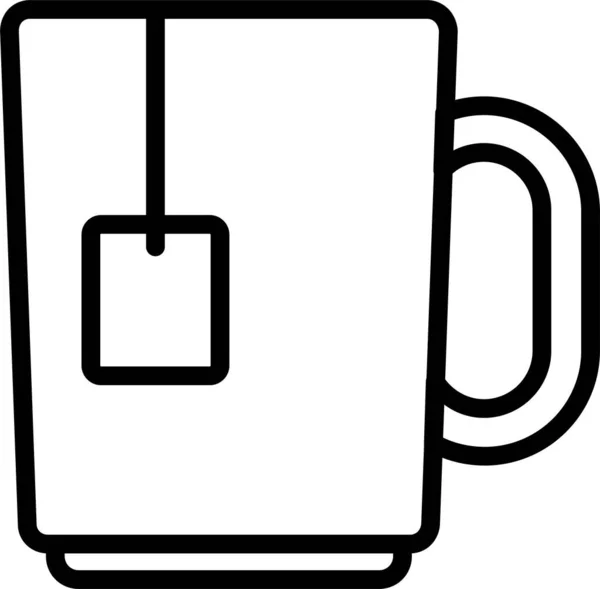 Break Coffee Coffee Break Icon Outline Style — Stock Vector