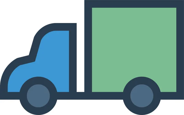 Auto Memberikan Ikon Logistik Dalam Gaya Filled Outline - Stok Vektor
