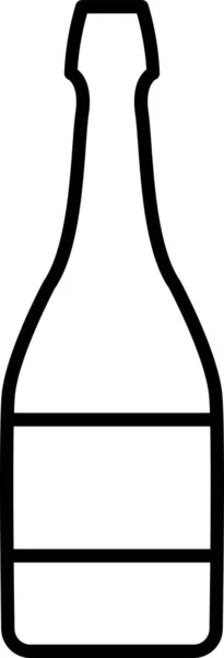 Значок Пляшки Вина Вечірка — стоковий вектор