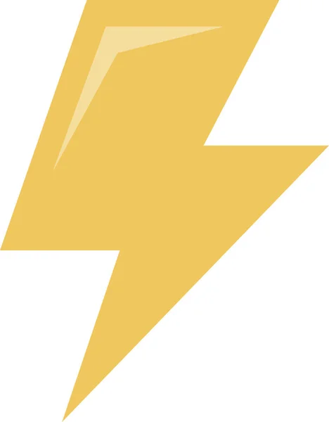 Икона Электрической Энергии Плоском Стиле — стоковый вектор