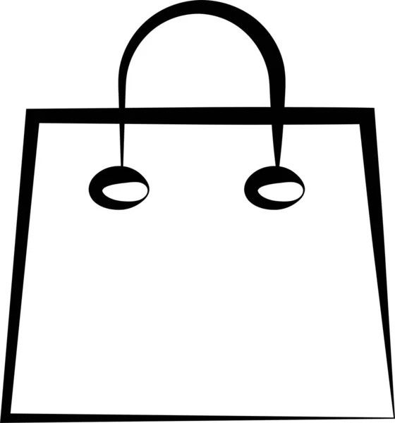 Bag Cart Goods Icon Handdrawn Style — Stock Vector