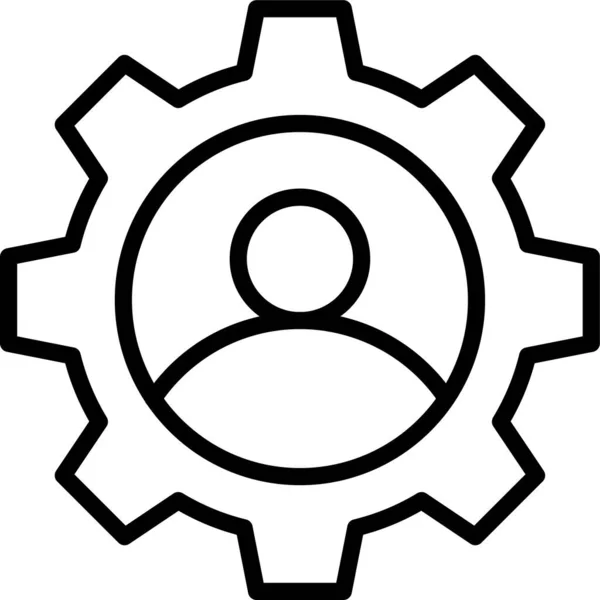 Gear Cog Wheel Icon — Stock Vector