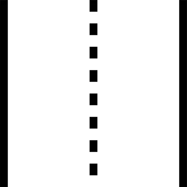 Icône Chemin Direction Pont Dans Style Contour — Image vectorielle