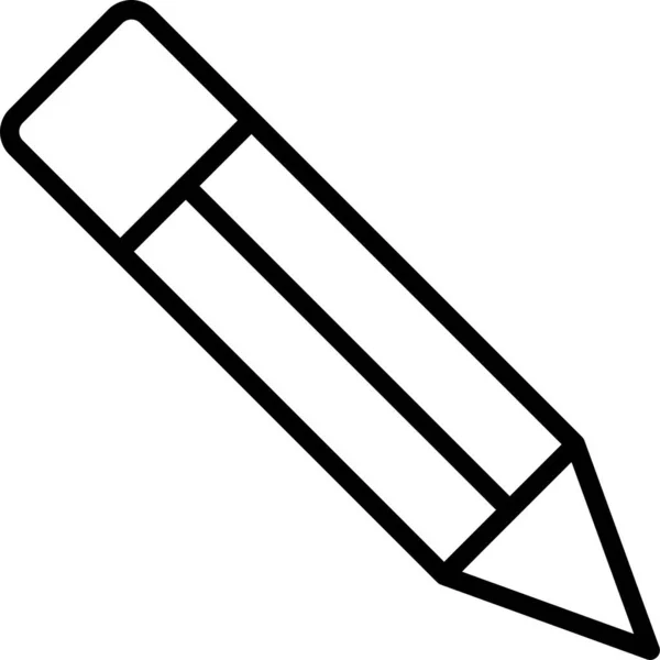 Editar Dibujar Icono Escritura Estilo Esquema — Vector de stock
