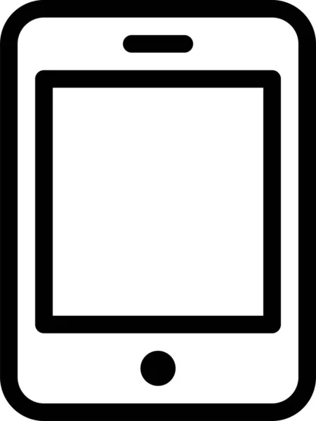 Значок Мобильного Устройства Стиле Outline — стоковый вектор